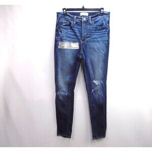 BKE PARKER Women Size 29 x 29.5 Universal Fit High Rise Skinny Blue Denim Jeans